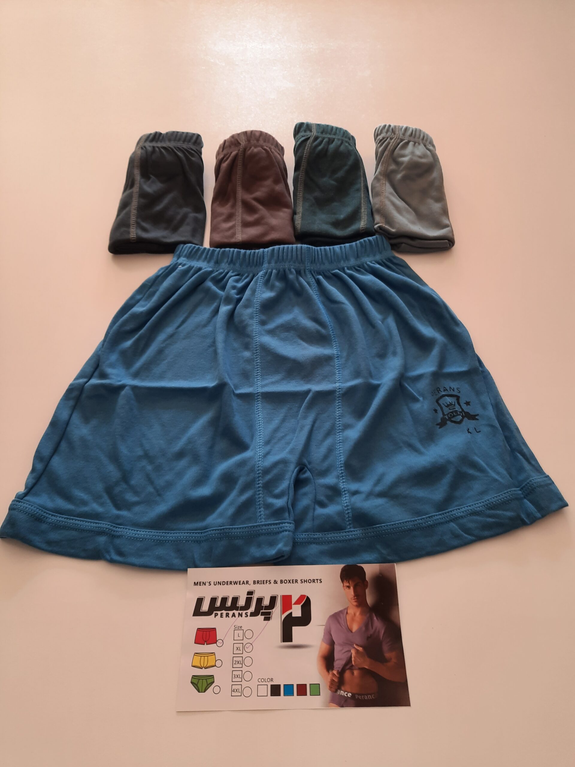 شورت پادار نخی رنگی مردانه برند پرنس (Perance) – راحتی، استایل و آزادی حرکت 1 شورت پادار نخی رنگی مردانه برند پرنس (Perance) – راحتی، استایل و آزادی حرکت