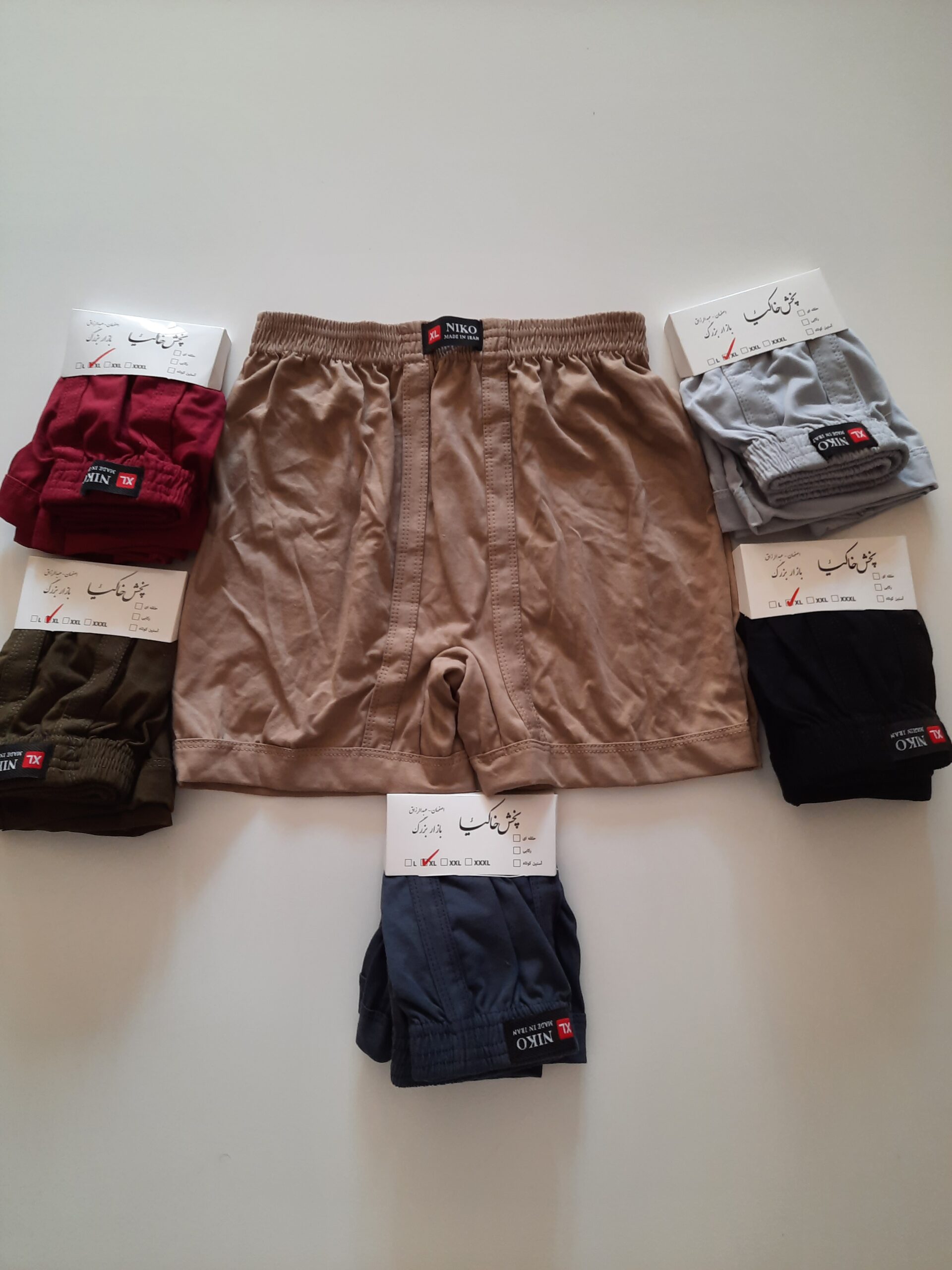 شورت مردانه پادار نیکو (Niko) – راحتی، دوام و طراحی استاندارد 1 شورت مردانه پادار نیکو (Niko) – راحتی، دوام و طراحی استاندارد